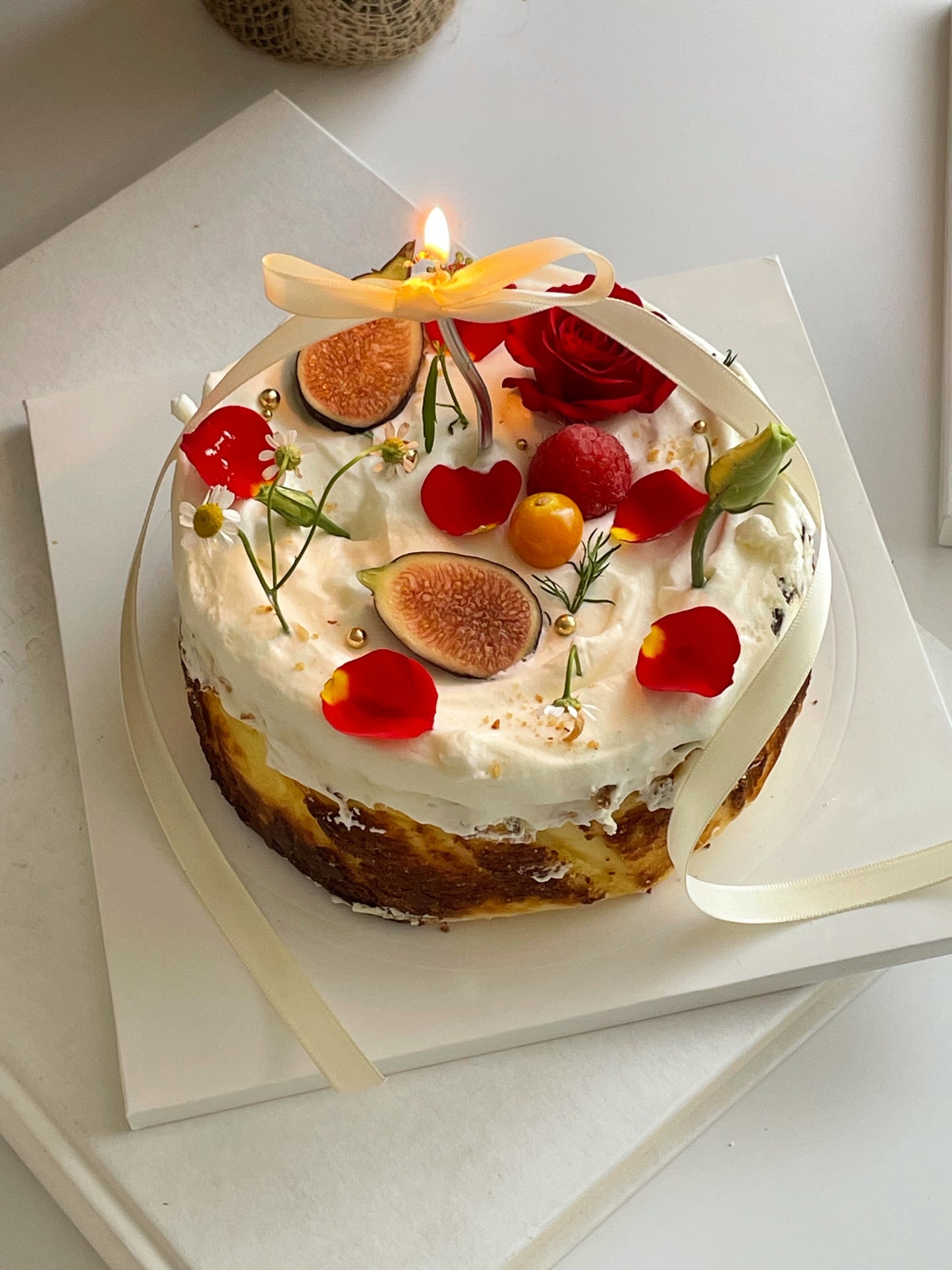 Merry Berry (Basque Cheesecake)