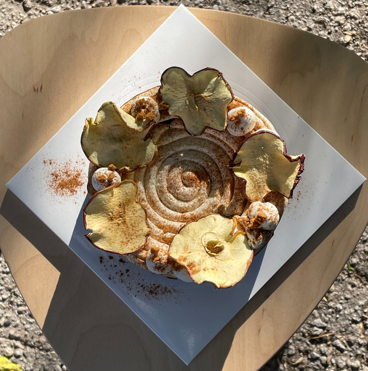 Cinnamon Roll Basque Cheesecake