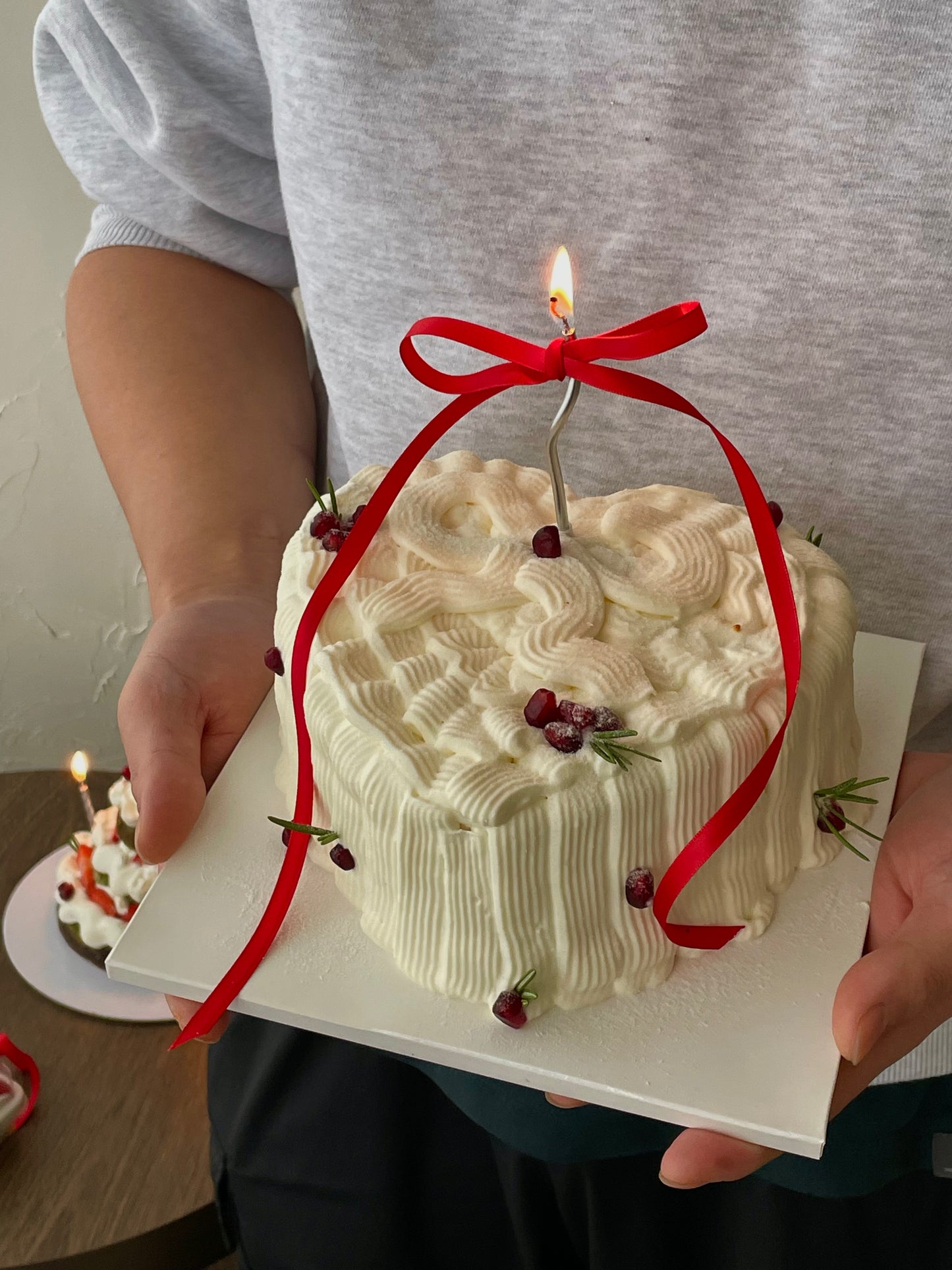Snowy Strawberry Heart